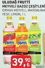 ULUDAĞ FRUTTİ MEYVELİ GAZOZ ÇEŞİTLERİ 1 L